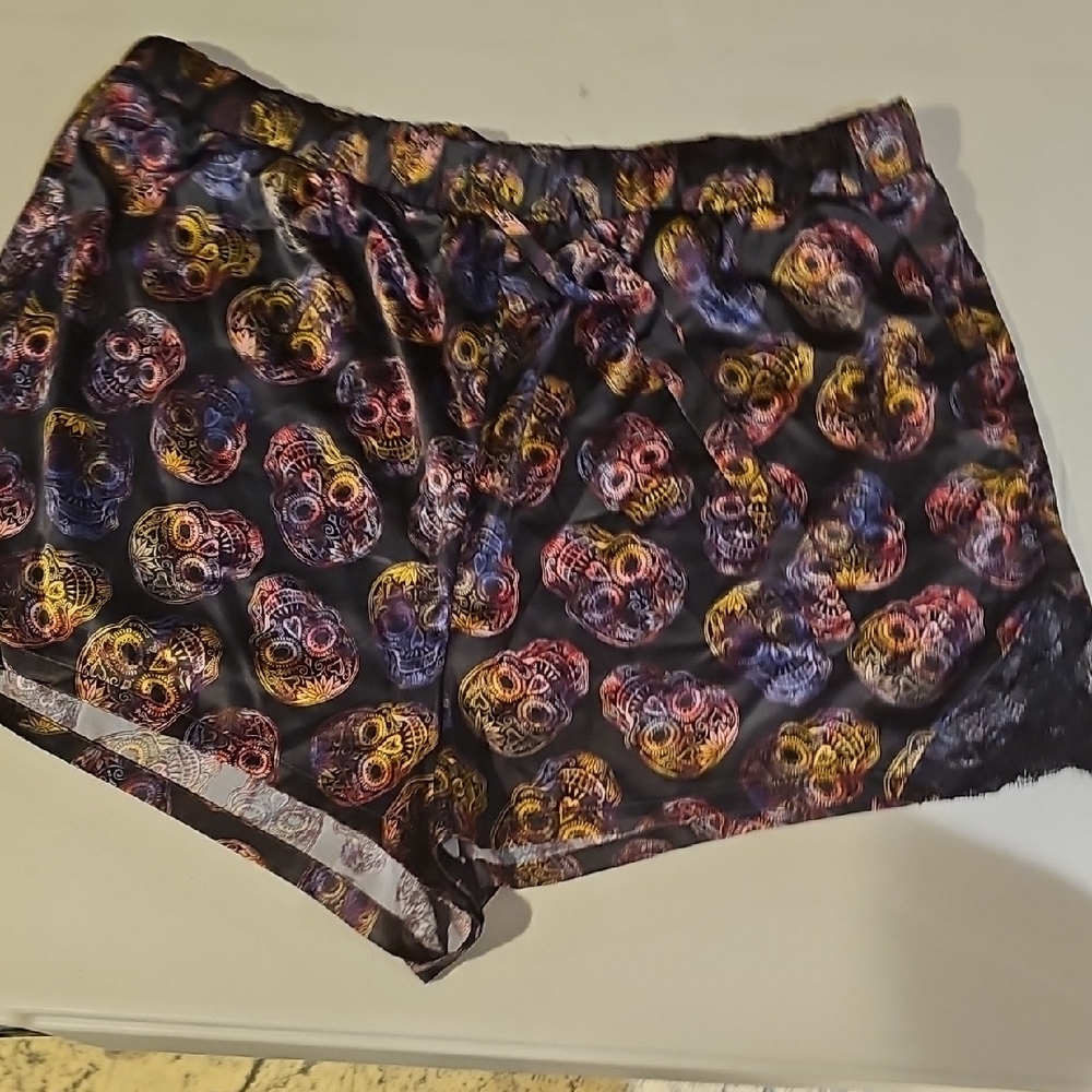 Torrid sleep short day of the dead Dia de los Muertos skulls